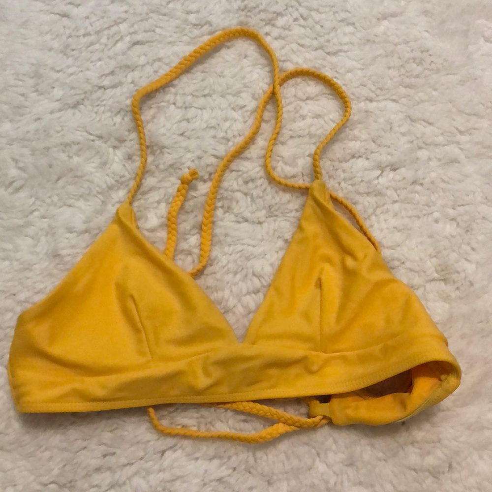 yellow bikini top